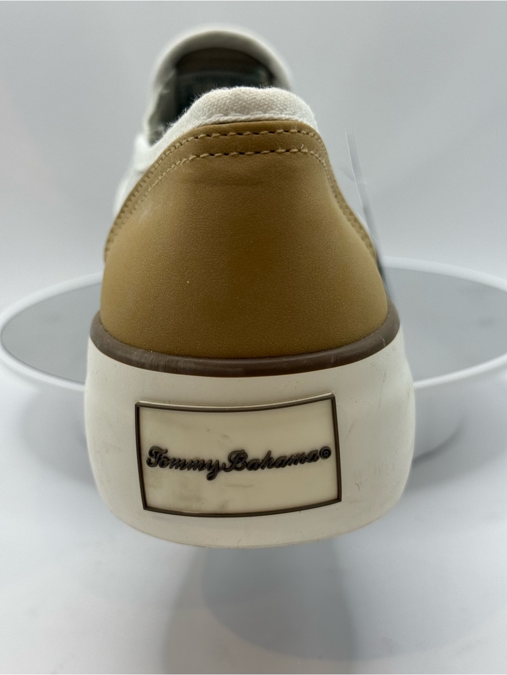 Tommy Bahama Striped Slip-On Espadrille in Cream and Tan - Picture 7 of 8